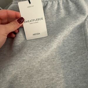 Aritzia Sweatfleece in Soft Gray